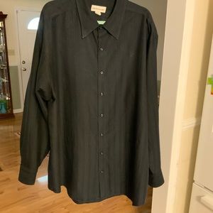 Mans black dress shirt